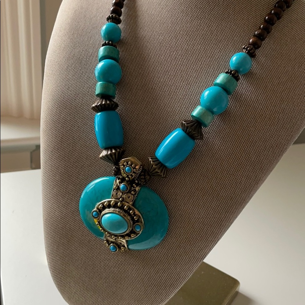 Tribal boho necklace
